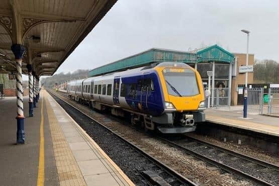 One of the new CAF-built Class 195 trains at Chesterfield.