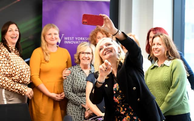 Selfie time with West Yorkshire Mayor Tracy Brabin