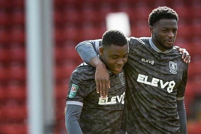 Fisayo Dele-Bashiru enjoyed a solid Sheffield Wednesday debut. (Pic Steve Ellis)