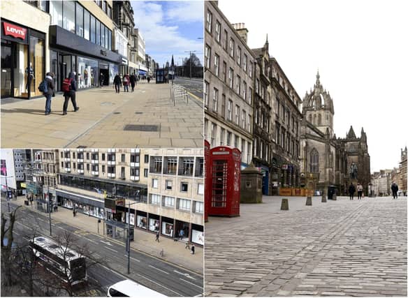 Edinburgh streets remain empty as COVID-19 precautions in place
