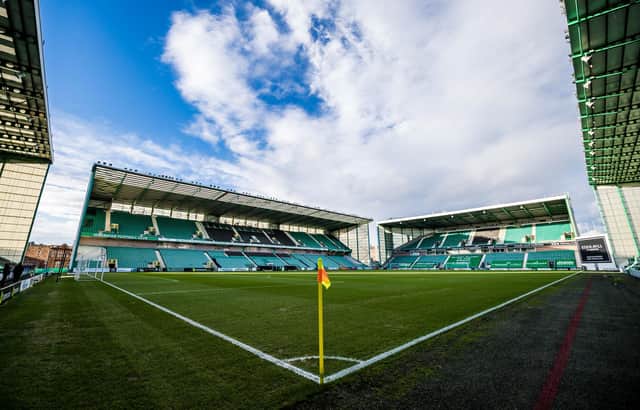 A general view of Easter Road stadium