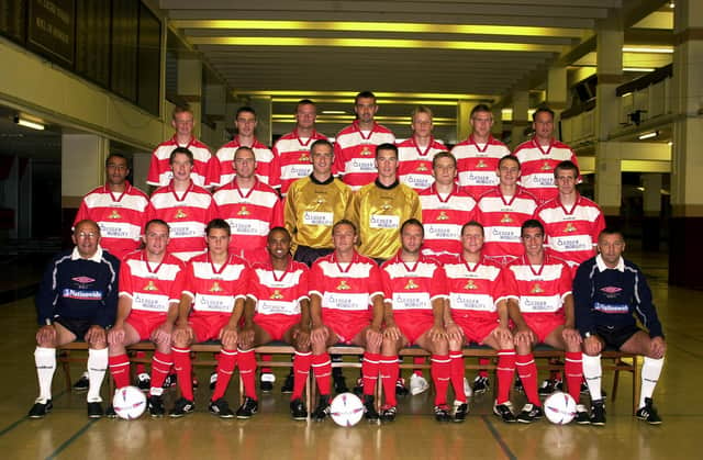 The Doncaster Rovers squad at the start of the 2002/03 season