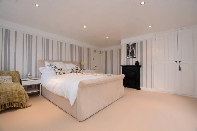 The property boasts five well proportioned double bedrooms, three of which have built-in wardrobe space, and all enjoy beautiful views over the grounds.