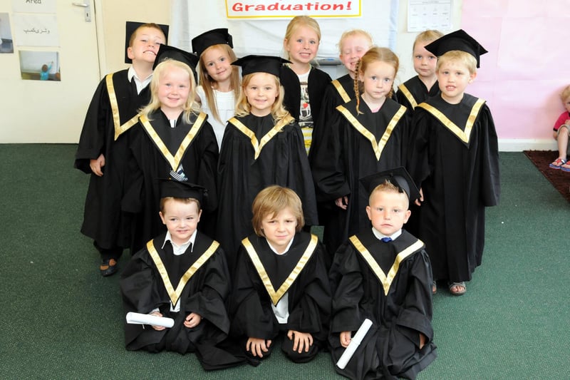 Youngsters from Ashfield Nursery Busy Bees at their graduation in 2013. We hope this brings back wonderful memories.