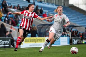 Sixteen-year-old Mia Enderby scored her first senior goal for Sheffield United Women - with boss Neil Redfearn predicting a big future: Isaac Parkin / Sportimage