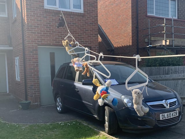 A bear scene created by the Barber Family in Tregaron Avenue, Drayton.