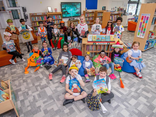 Pupils dressed up as their favourite word of their favourite book at Kings Academy Northern Parade, Portsmouth. Picture: Habibur Rahman