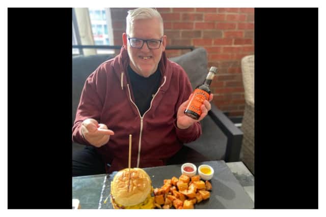 Everly Pregnant Brothers star Shaun Doane launches the new Henderson's Relish burger at The Harewood. (Photo: The Harewood).