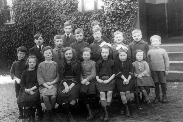 Pupils of Low Bradfield School pictured in 1921
