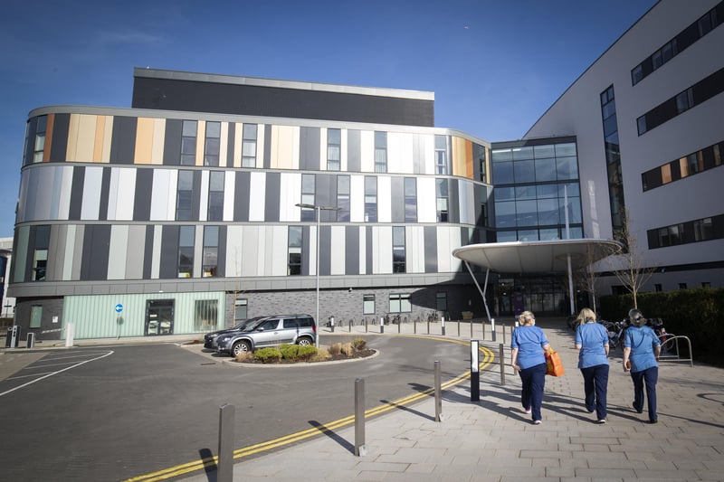 General view of the main entrance to the new Royal Hospital for Children and Young People Edinburgh.