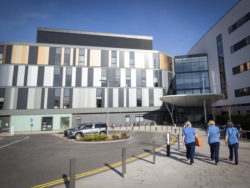 General view of the main entrance to the new Royal Hospital for Children and Young People Edinburgh.