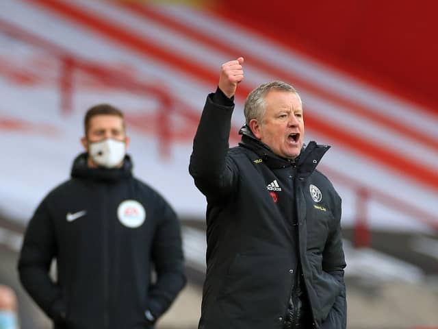 Sheffield United manager Chris Wilder has spoken to the media ahead of his side's game at Man Utd tomorrow.   (Photo by MIKE EGERTON/POOL/AFP via Getty Images)