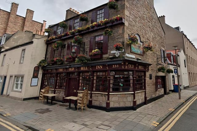 The Old Bell Inn, at 233 Causewayside, EH9 1PH, has a rating of 4.5 from 644 reviews.