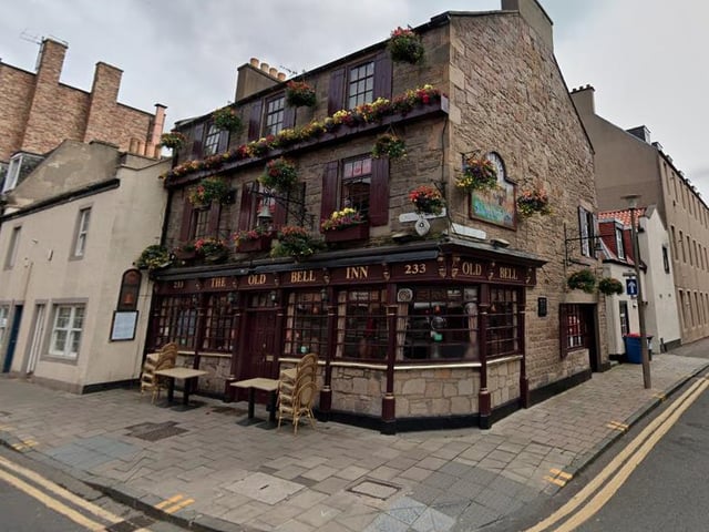 The Old Bell Inn, at 233 Causewayside, EH9 1PH, has a rating of 4.5 from 644 reviews.