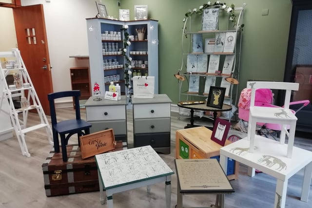 Ruby Rose upcycling store in Roseburn Terrace stocks the coveted Frenchic furniture paint and many quirky gifts. "A great wee shop," wrote one reader, "The owner is a lovely lady who sells upcycled furniture and also does commissions. Saves a fortune on buying new too!"