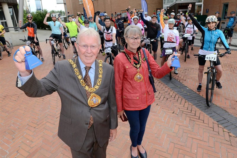 Harry and Dorothy Trueman, the Mayor and Mayoress of Sunderland, at the event