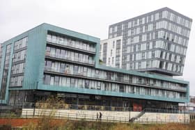 The Wicker Riverside building in Sheffield - continuing concerns over fire safety mean residents are set to move next month for the second time in three years