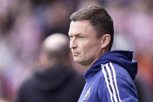 Sheffield United manager Paul Heckingbottom on the touchline: Danny Lawson/PA Wire.
