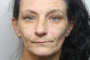 Pictured is Pauline Caster, aged 44, of Harmony Way, Catcliffe, Rotherham, who has pleaded guilty to murdering her husband Kevin Caster at their former home on High Hazel Crescent, at Catcliffe, Rotherham, on October 19, 2021, after he was beaten to death and was also found to have ingested a lethal drug overdose.