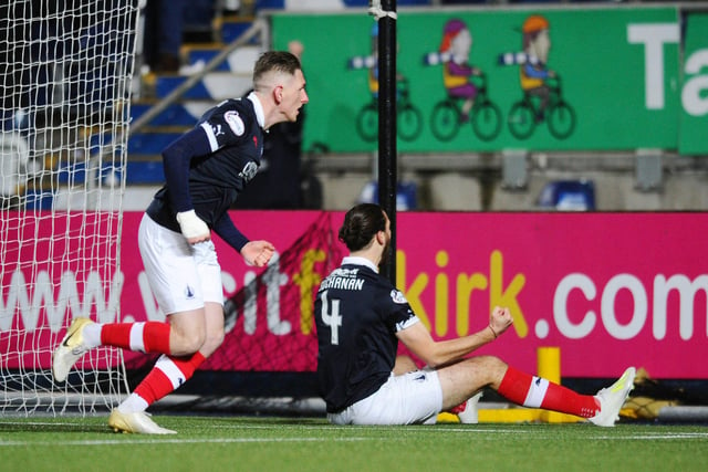 In a match which saw Falkirk's Charlie Telfer and Morgaro Gomis sent off as well as Rovers' Kyle Benedictus, McManus scored the equalising goal as the title rivals shared the points.