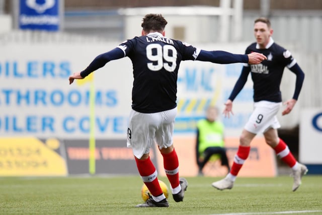 Lee Miller took a shot after 8 minutes to give the Bairns the lead.