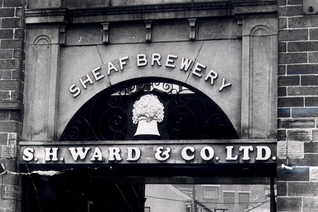 The entrance way to Ward's Brewery in 1979