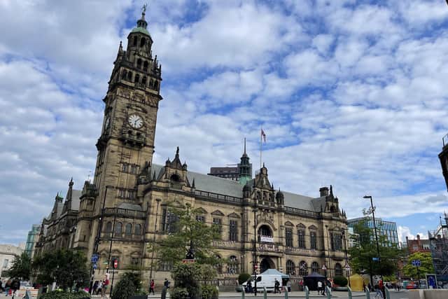 Sheffield Town Hall in the city centre where Sheffield Council makes decisions.