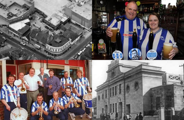 Sheffield Wednesday fans are spoilt for choice when it comes to pubs in Hillsborough. Pictured are some of the watering holes near Hillsborough Stadium as they looked over the years, including one when it was a swimming pool.