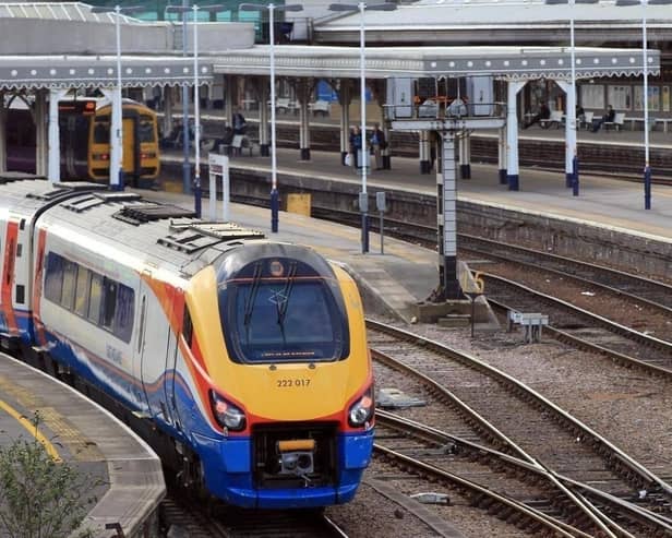 A view of Sheffield station.