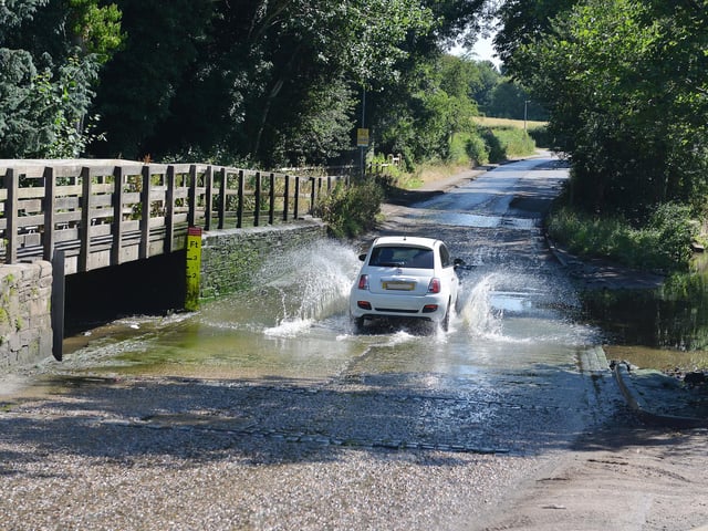 The abbey is open to visitors and The Coach House Cafe is offering a takeaway menu of hot drinks and food - including our pizzas. So you can grab a snack while watching the cars try and drive through Rufford Ford.