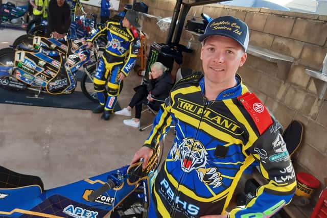 Sheffield took a firm grip on their KO Cup tie against King’s Lynn Stars with big winning margin in a first leg. Skipper Kyle Howarth, pictured, scored his best total of the season, with 10 points.