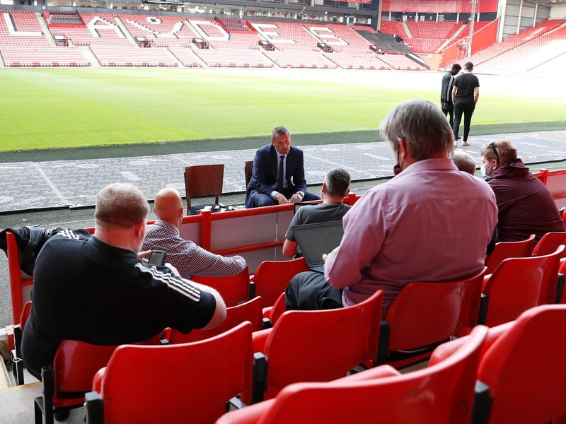 Jokanovic fielded questions from the written press, including The Star, at Bramall Lane
