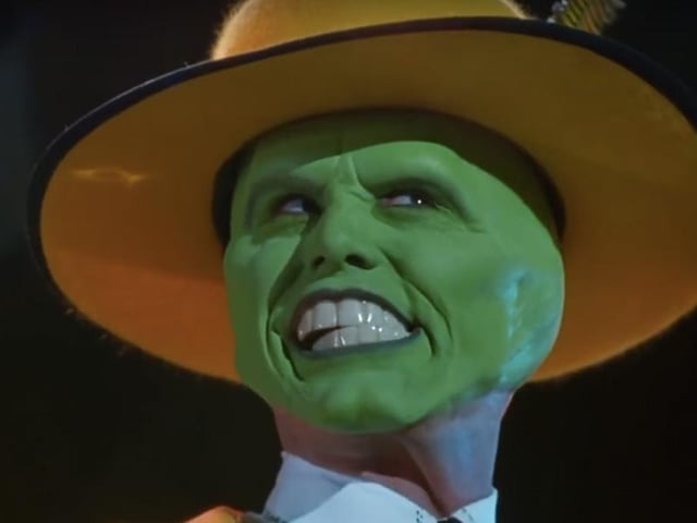 Heavy black eye shadow, a sweep of red lipstick and green face paint will give the iconic look of The Mask. Complete your look with a yellow jacket, white shirt and tie, and a hat.