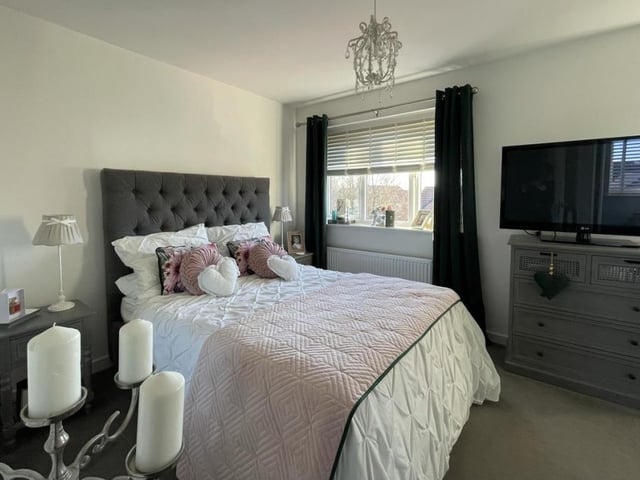 A classy and comfortable master bedroom lends itself to a good night's sleep. The uPVC double-glazed windows face the front of the property.