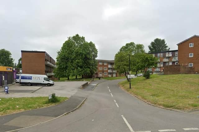 A woman remains in hospital with a stab wound after an incident in White Thorns View in Sheffield. Photo: Google