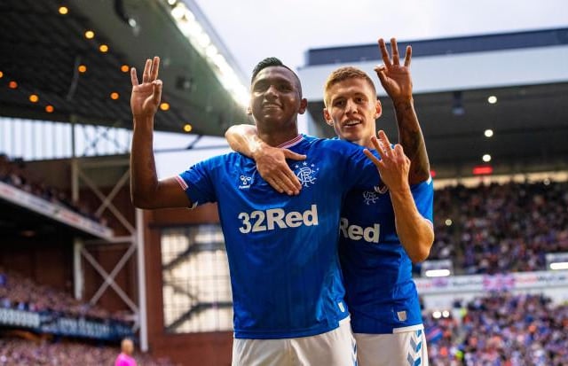 The hat-trick completed his night's work and replacement Jermain Defoe added two in the 6-0 win.