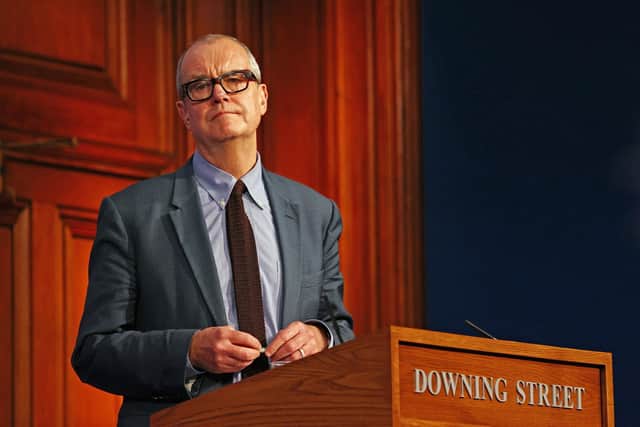 Chief scientific adviser Sir Patrick Vallance at a press conference in London's Downing Street. (Picture: Adrian Dennis/PA Wire)
