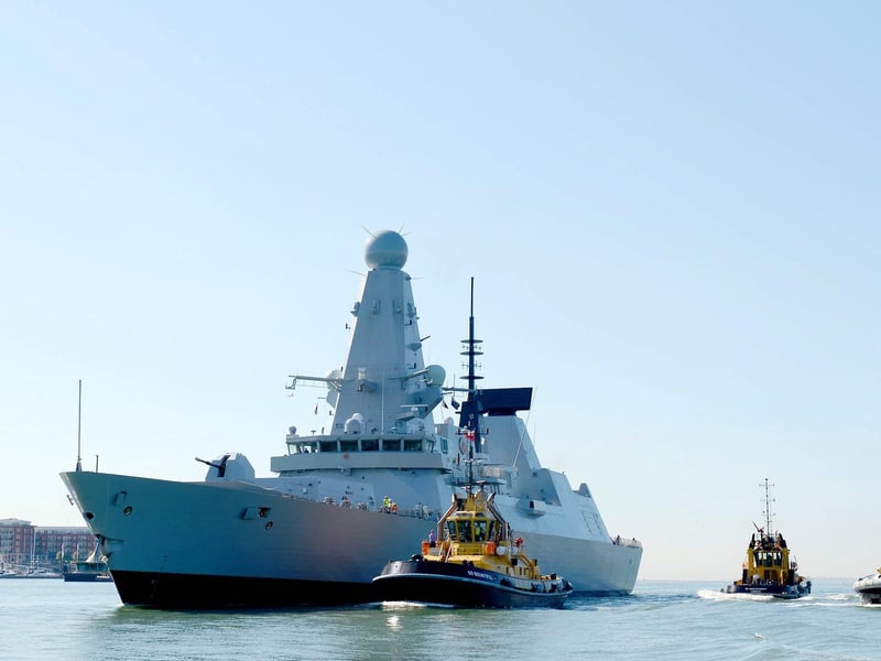 The Royal Navy’s newest Type 45 Destroyer, HMS Defender, has sailed into her new home at HM Naval Base Portsmouth for the first time on the 20th August 2012.
Armed with the world-leading Sea Viper missile defence system, HMS Defender is able to defend against multiple attacks from even the most sophisticated anti-ship missiles, approaching from any direction and at supersonic speeds.