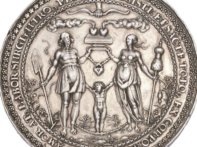 Marriage Medal by Sebastain Dadler, Gdansk, Poland – estimate: £250-350