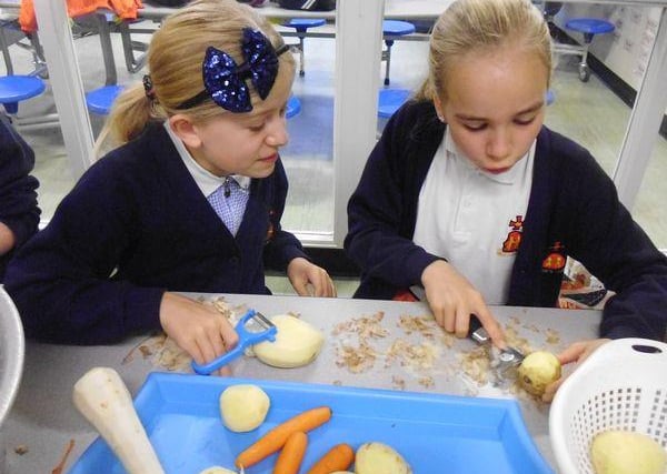 Pupils prepared produce for the harvest festival at St Marie's Catholic Primary School in 2015