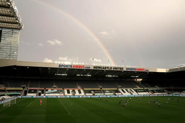 St James's Park, the home of Newcastle United Football Club. (Photo by Owen Humphreys - Pool/Getty Images)