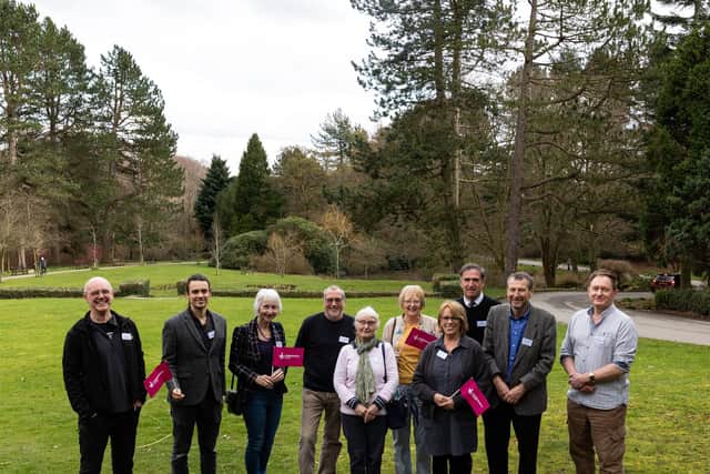 The Sheffield community group, Friends of Whirlow Brook Park, has been praised at the launch of its project to take action over climate change. Pictured is the launch event for the project,  called Adapting our park and our community to climate change