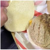 The photo of this cheeseburger served up at a Rotherham United match has gone viral online