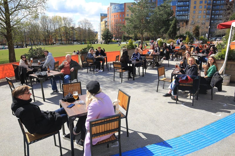 The Forum has one of the most popular beer gardens in the city.