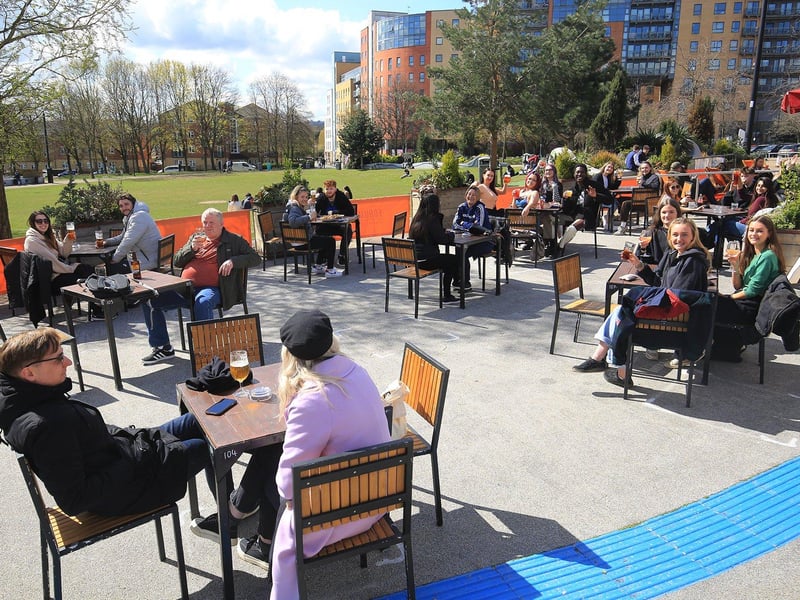 The Forum has one of the most popular beer gardens in the city.