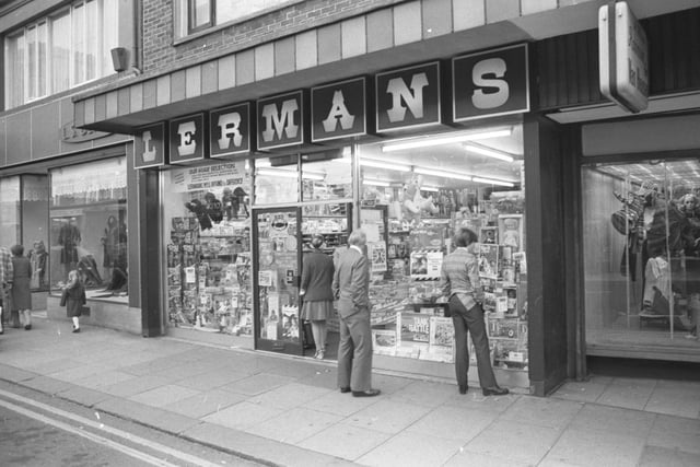 Tank Battle games and dolls were just two of the toys you could buy at Lermans in this 1970s scee.