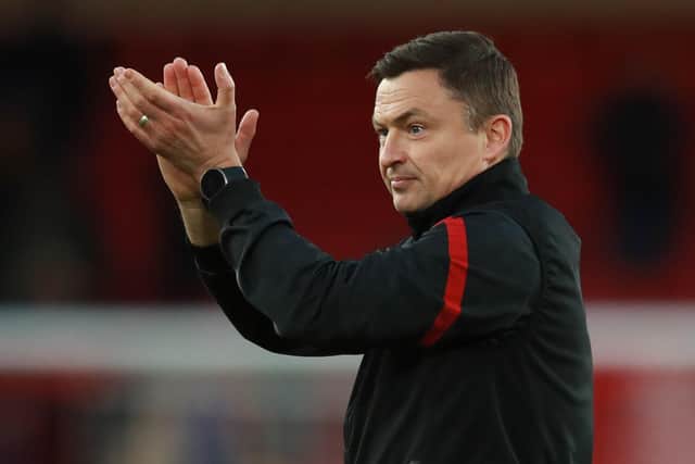 Paul Heckingbottom is standing behind his Sheffield United squad: Simon Bellis / Sportimage