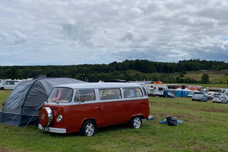 Hundreds of VW camper vans landed in Alnwick Castle Pastures for Mighty Dub Fest this weekend (Friday, July 30, to Sunday, August 1).