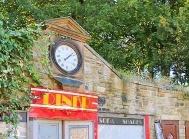 The famous 'American Diner' addition to the house. The house had previously been advertised at £1.85 million and has been re-listed to the round figure of £1 million pounds.