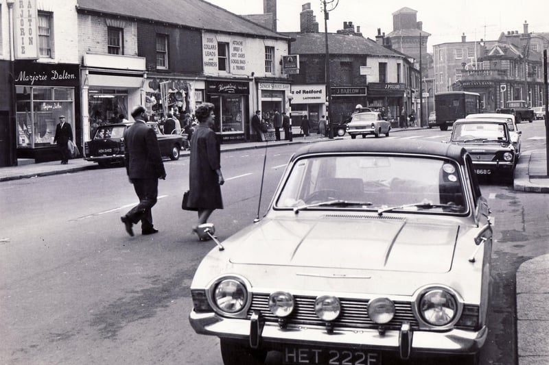 Junction of West Street and Glossop Road, Sheffield - 9  October 1968